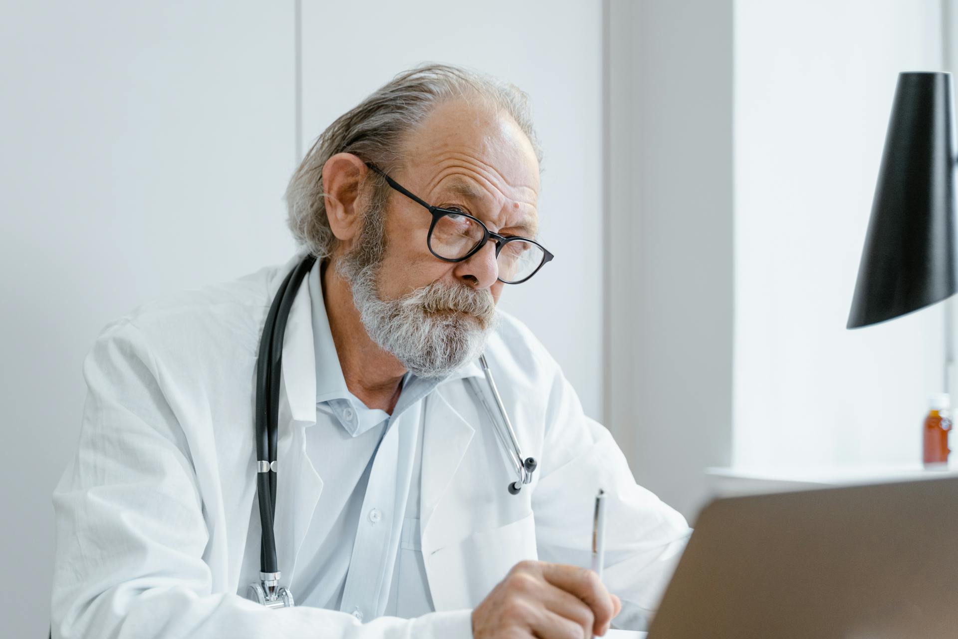 A Man in White Coat