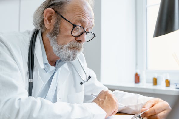 Doctor in private clinic