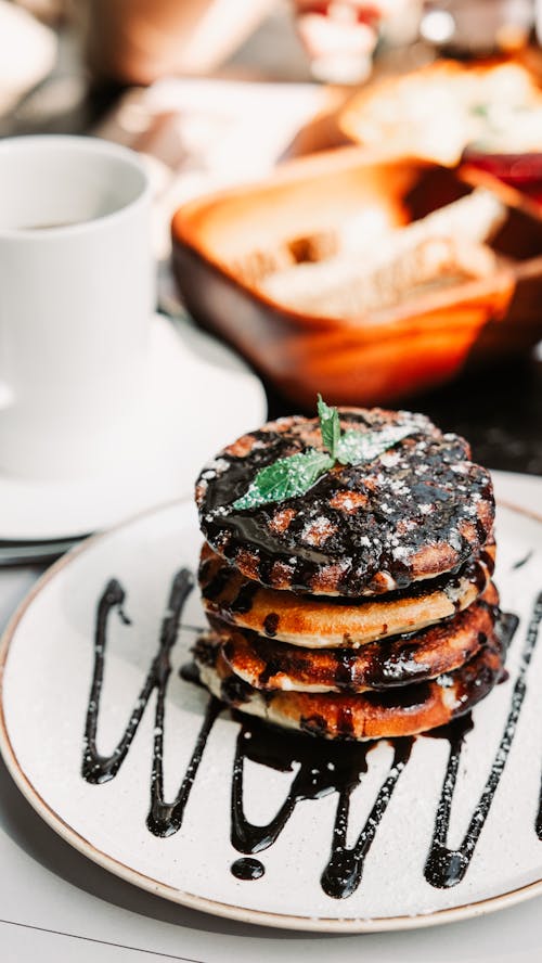 Gratis stockfoto met chocolade siroop, eten, luikse wafels