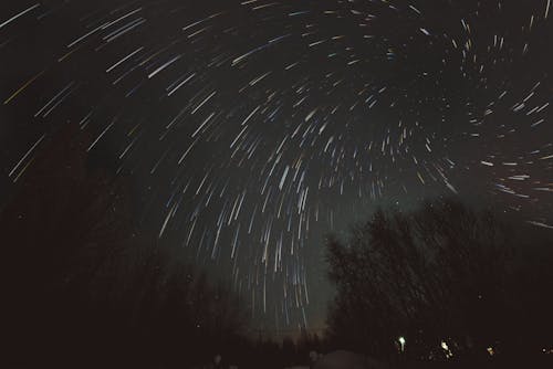 Free Long Exposure of Sky During Night Time Stock Photo