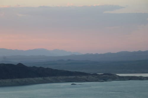 Free stock photo of lake mountains, sunset mountains Stock Photo