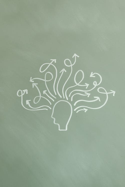Free An Illustration of a Person's Mind  Stock Photo