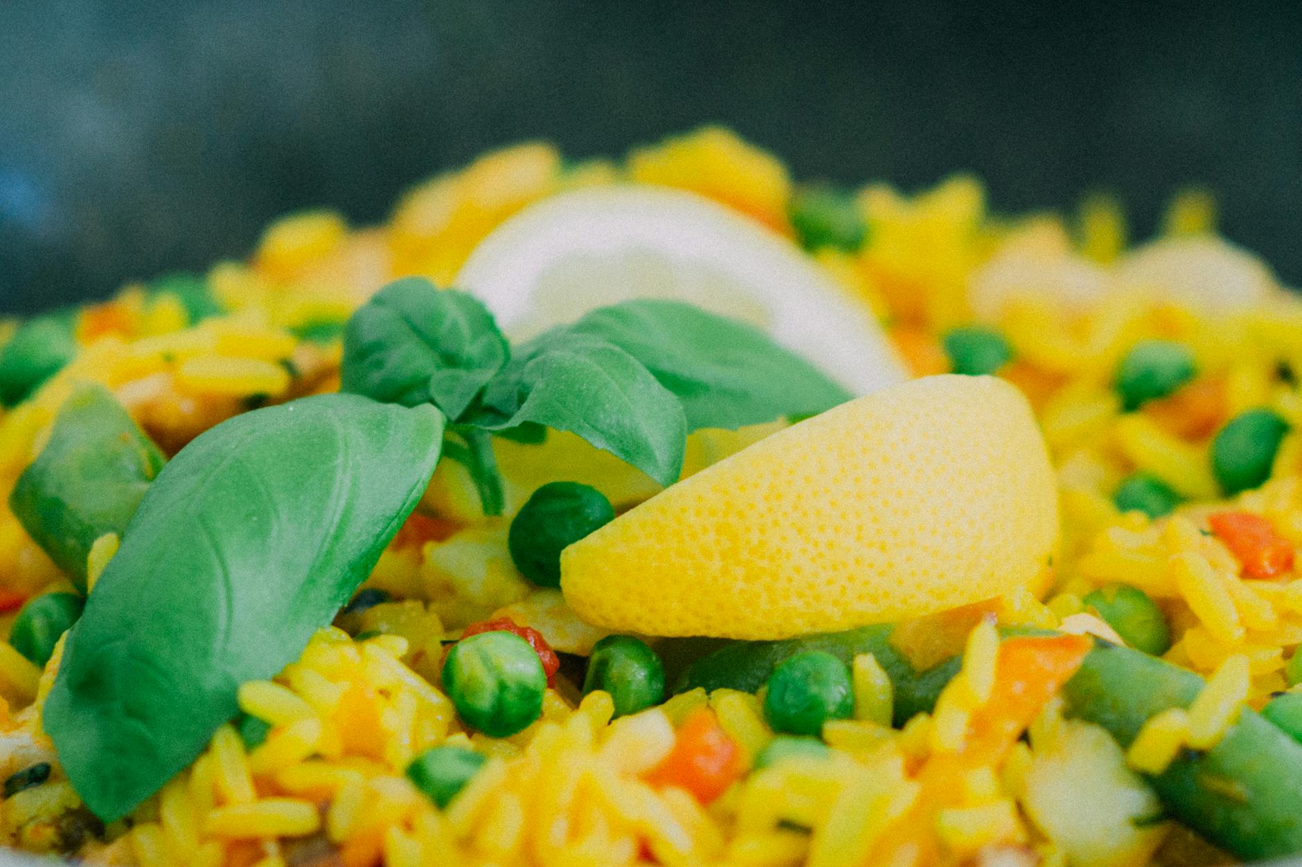 food salad rice healthy