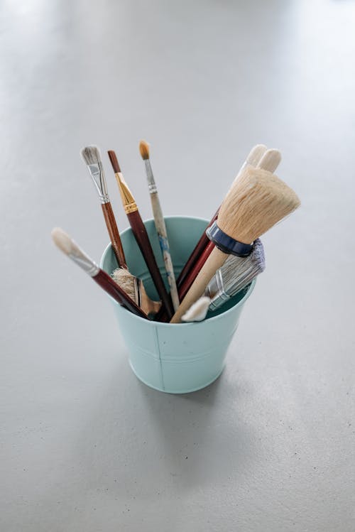 Free Paintbrushes Used in Painting Stock Photo