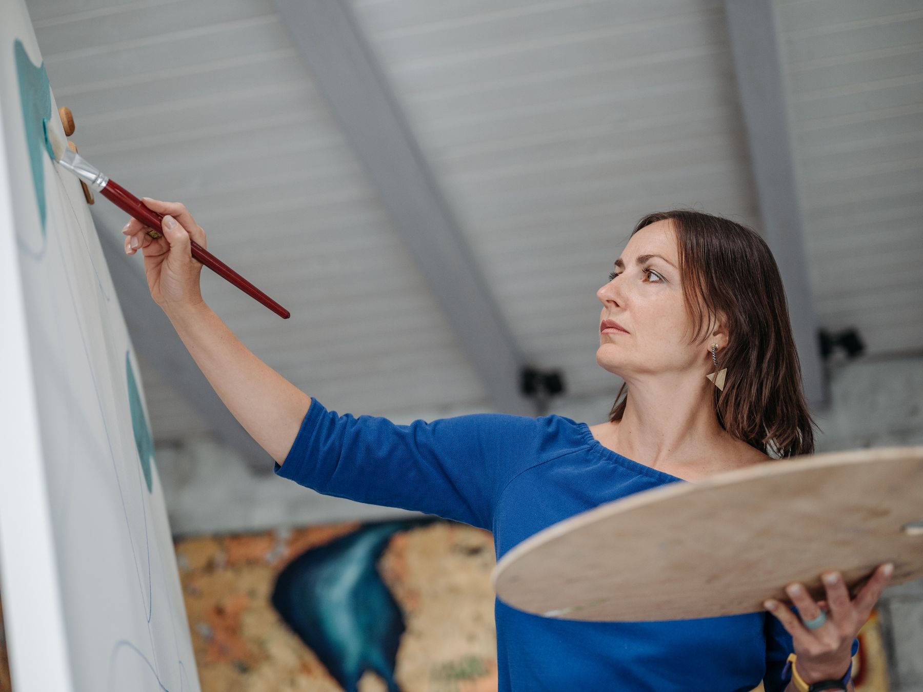 Painters and Decorators in East Dulwich — walls rolled to an even, flat finish