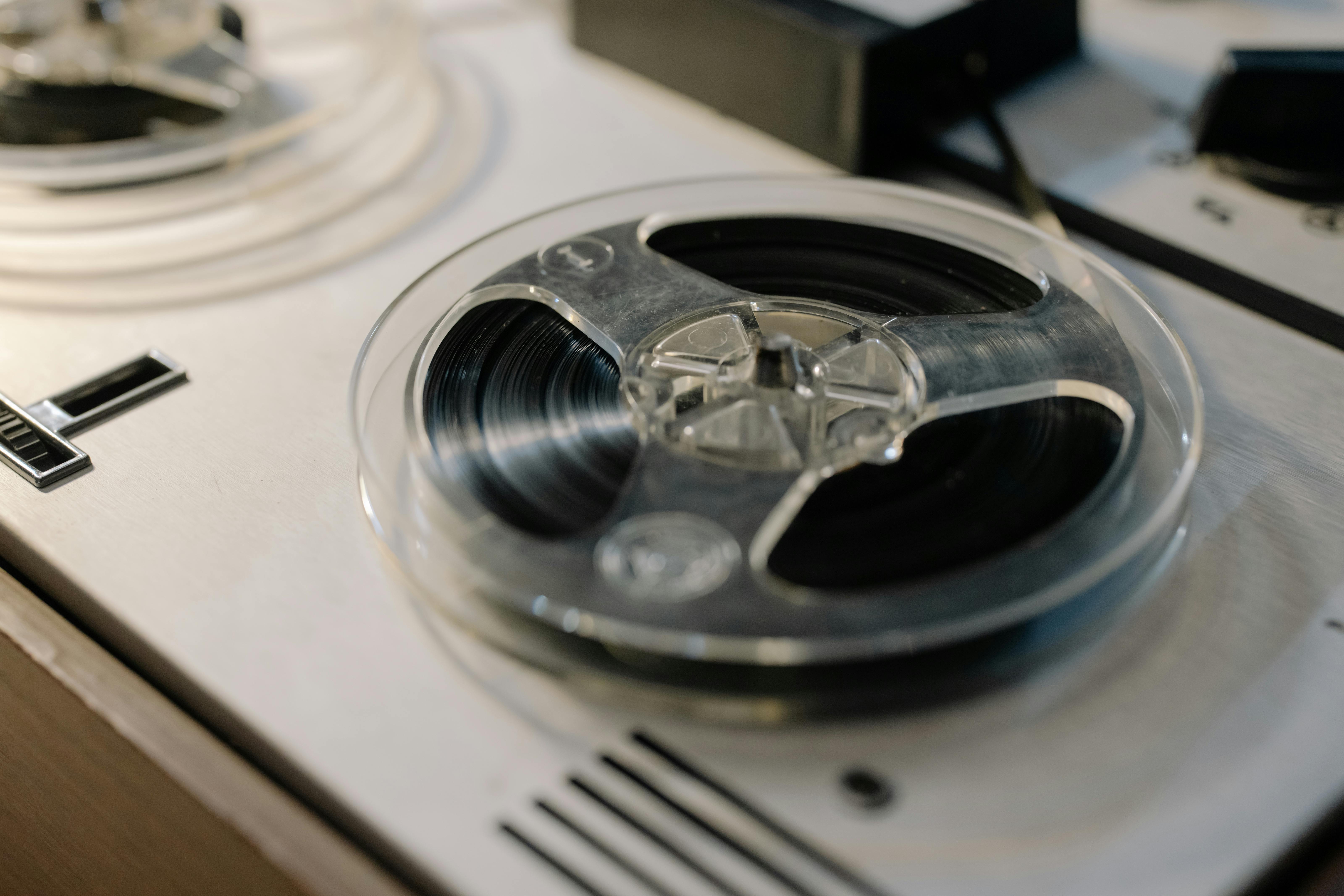 phonograph record in close up view