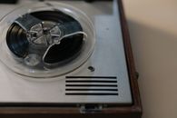 Silver and Black Vinyl Record Player
