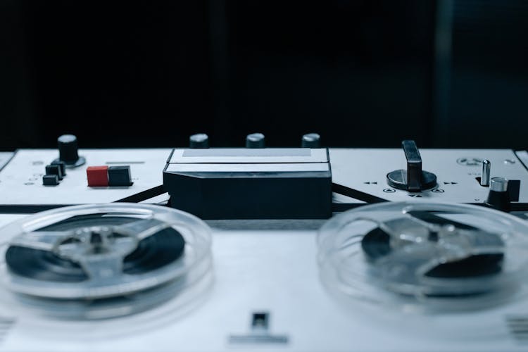 Vintage Audio Recorder In A Studio