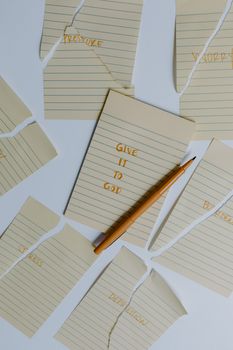A Pen on a Notepad with a Quote