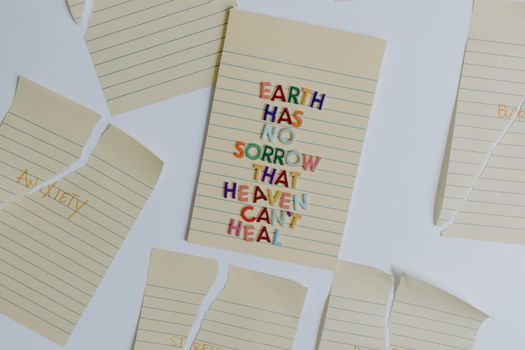 Happy Birthday Greeting Card on White Surface