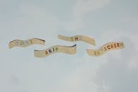 Top View of a Colorful Text Saying "Dont Skip the Sunscreen"