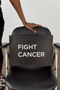 Black Placard on a Black Seat