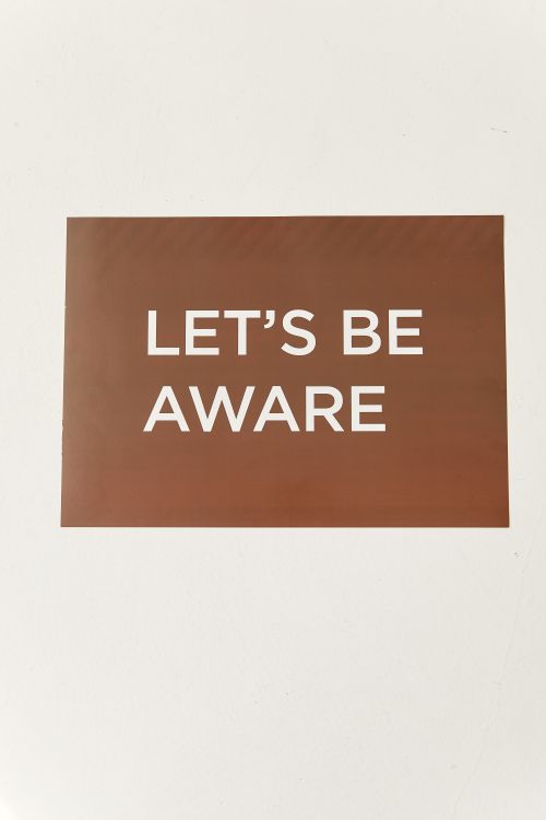 Lets Be Aware Message · Free Stock Photo