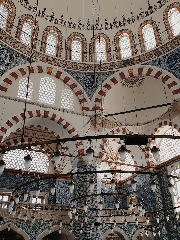 Rustem Pasha Mosque Interior, Istanbul, Turkey 