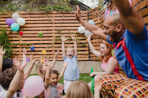 Happy Children on a Birthday Party 