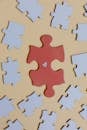 Brown and Red Jigsaw Puzzle