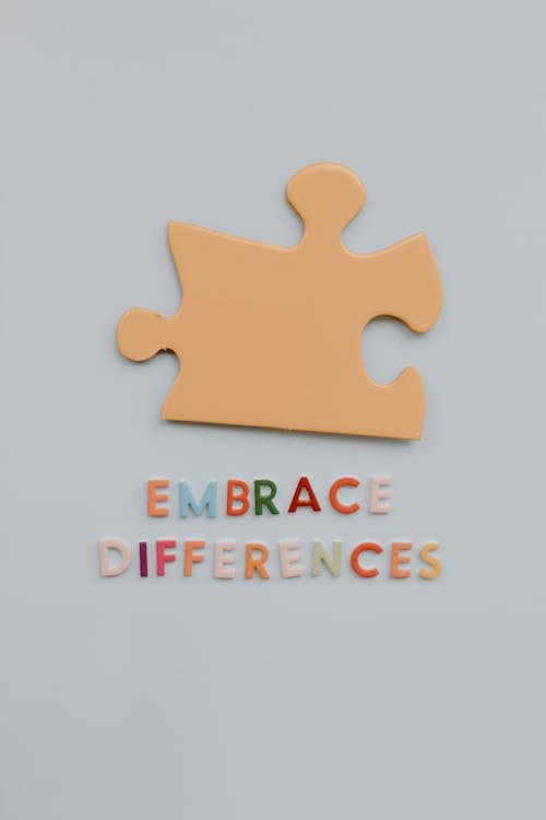 Embrace Differences Phrase for Autism Awareness