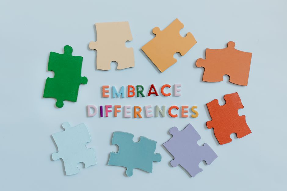 puzzle pieces different colors personality