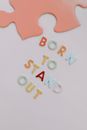 Words of Wisdom Beside a Jigsaw Tab