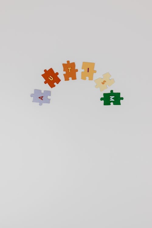 Jigsaw Puzzle on White Background