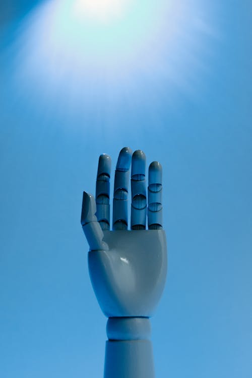 Kostenloses Stock Foto zu ai, blauem hintergrund, futuristisch