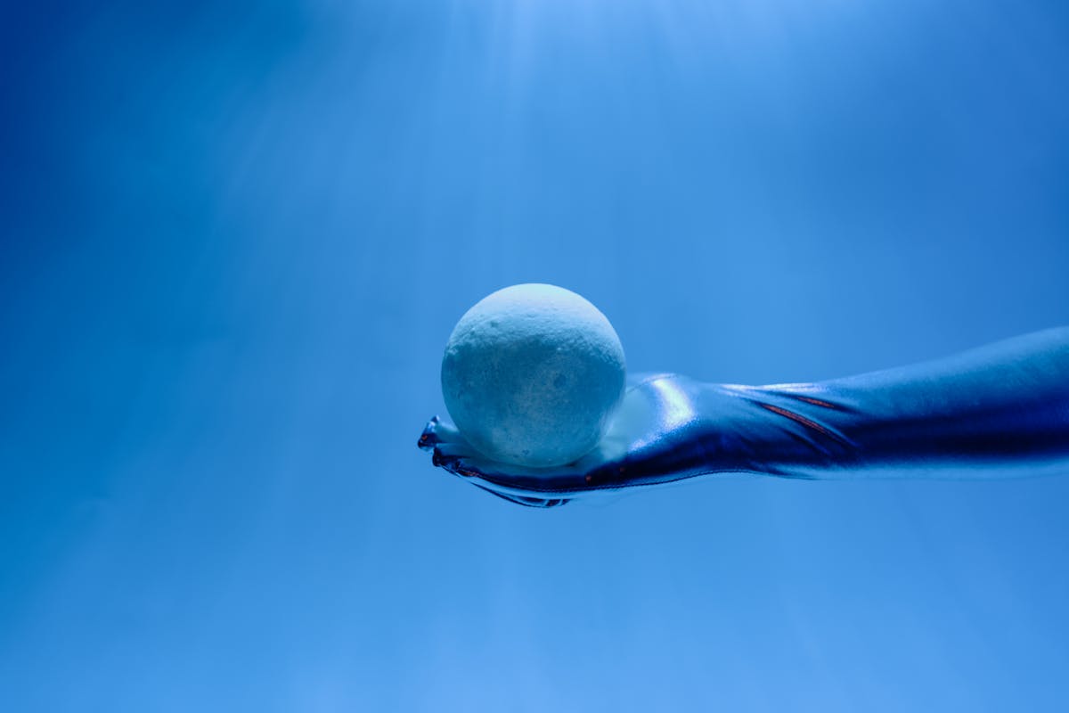 Illustration of a digital human avatar interacting with a person through a screen