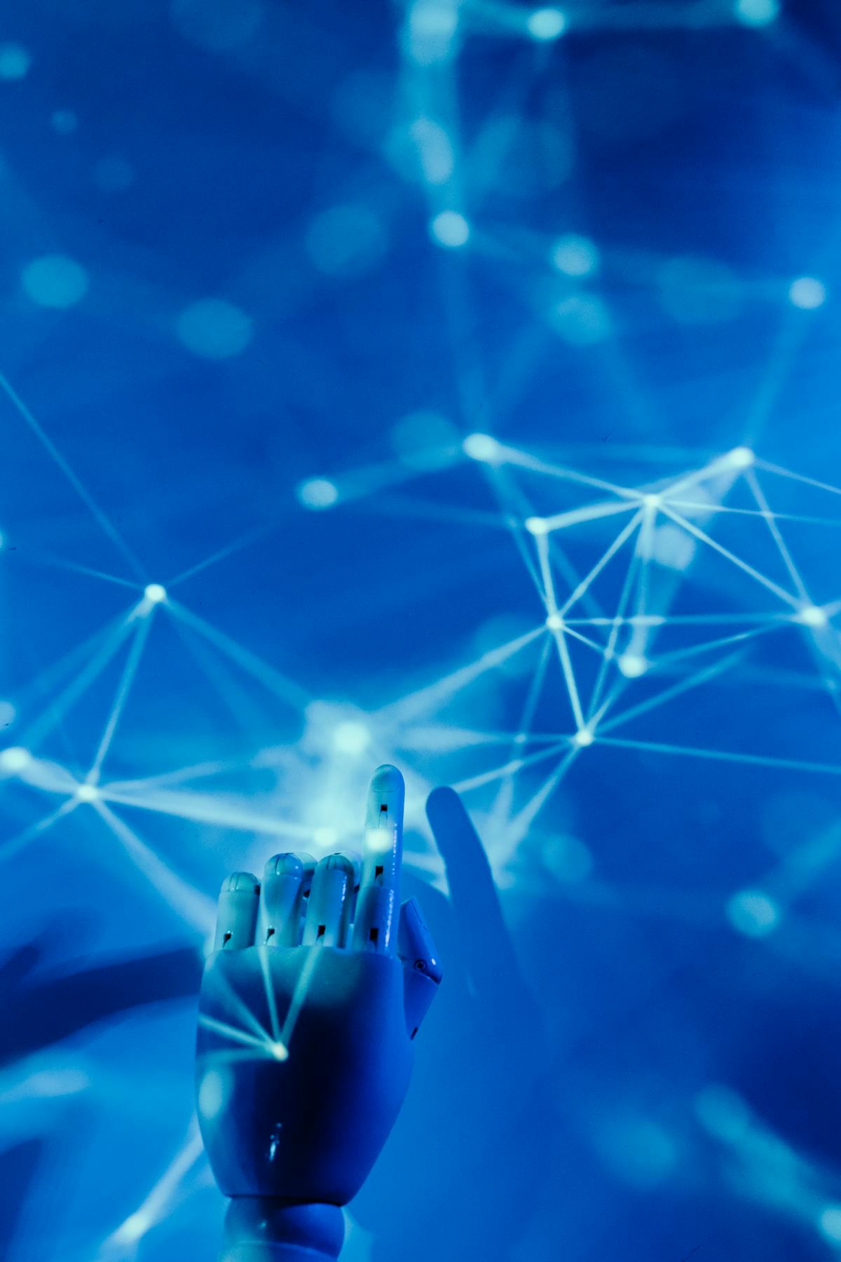 Entrepreneur using multiple AI dashboards for business analytics