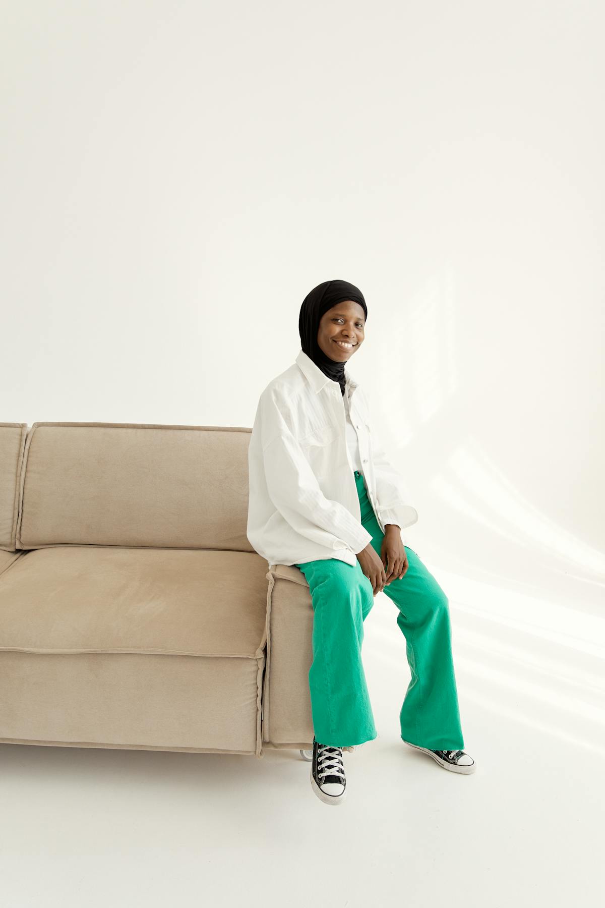 Person chatting with an AI assistant on a smartphone