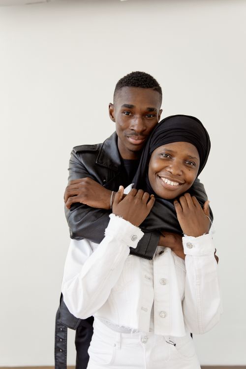 A Couple in a Hugging Pose · Free Stock Photo