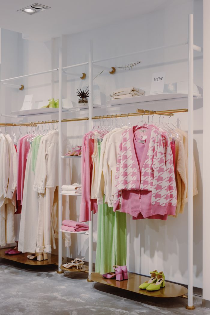 Curated co-ord set looks on display
