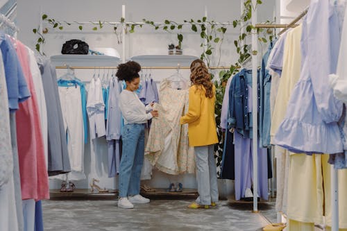 Free Customers looking at Clothes Stock Photo