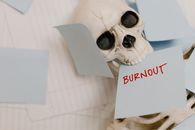 Sticky Note on a Skeleton