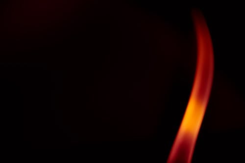 Red Flame on Black Background
