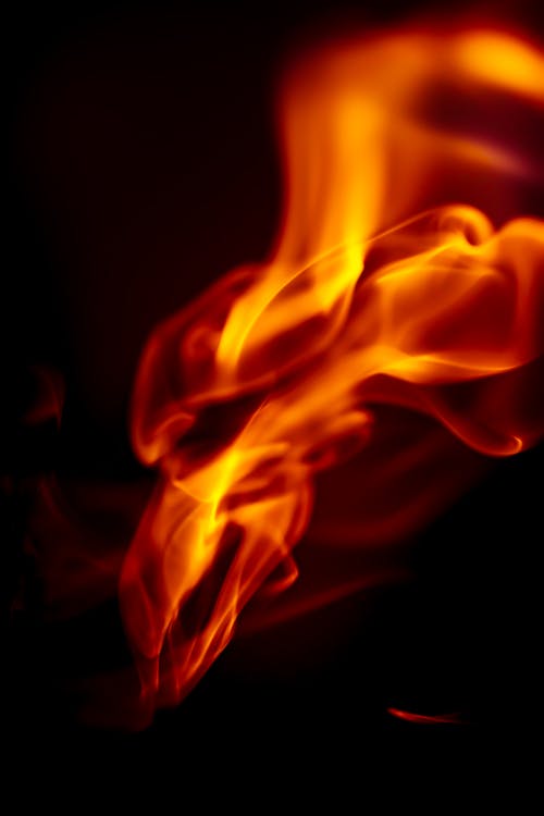 Free Red Flame in Close-up Photography Stock Photo