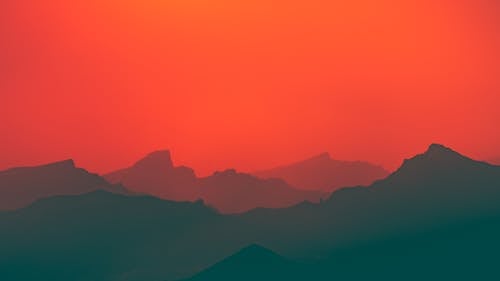 Бесплатное стоковое фото с горы, закат, пейзаж