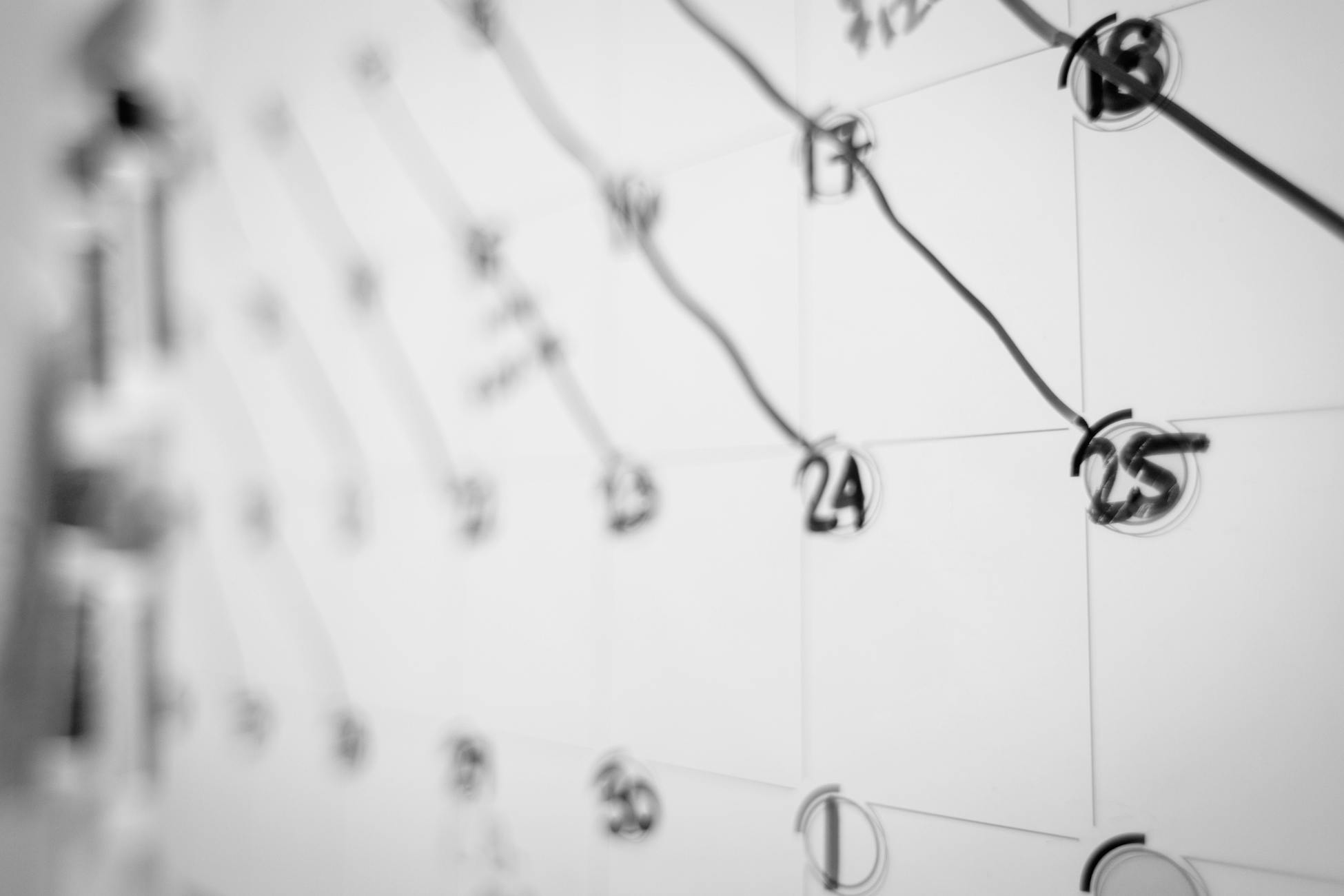 Kostenloses Foto zum Thema: kalender, schwarz und weiß, vsco