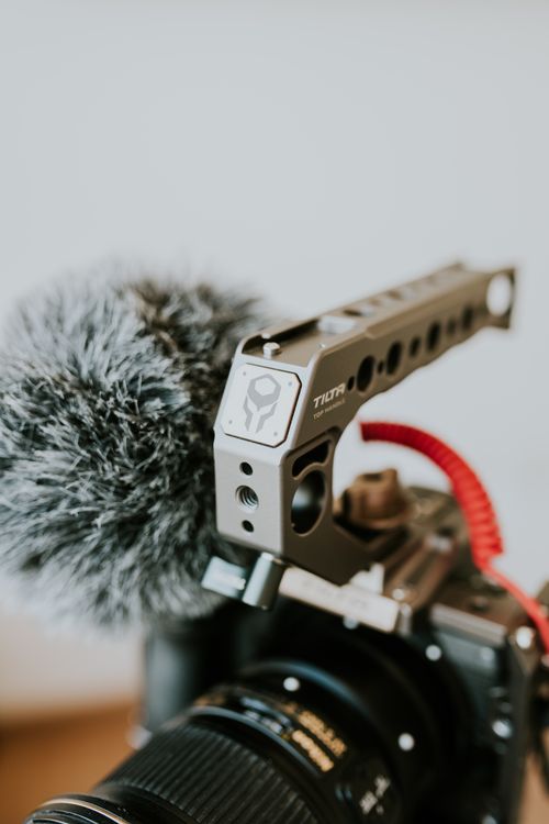 Handle Bar Attached to a Digital Camera · Free Stock Photo