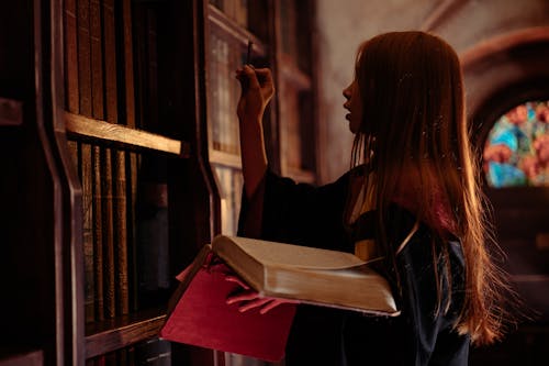 Hermione with Spellbook and a Key