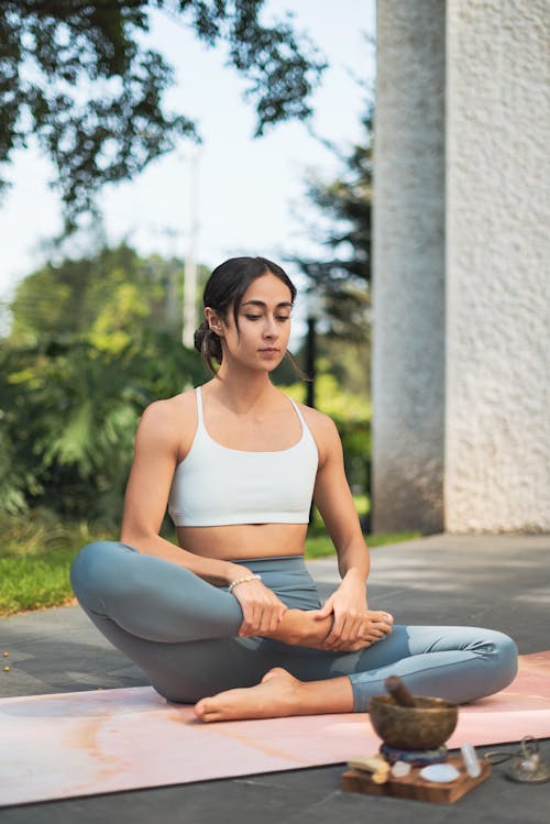 A Woman doing Yoga 