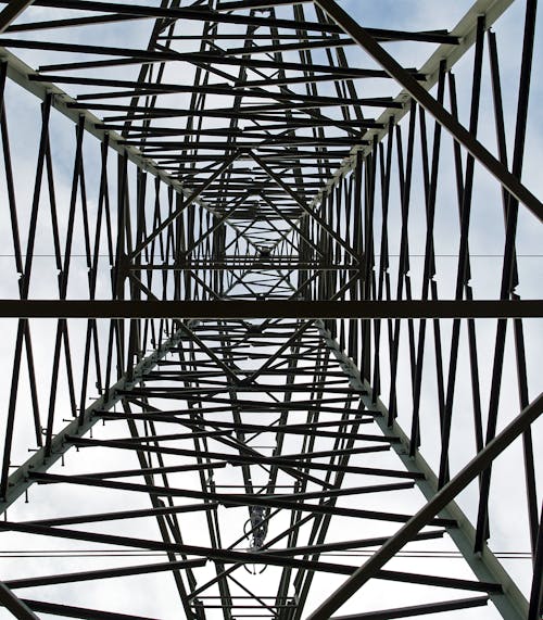 Free stock photo of electricity poles, energy, gray