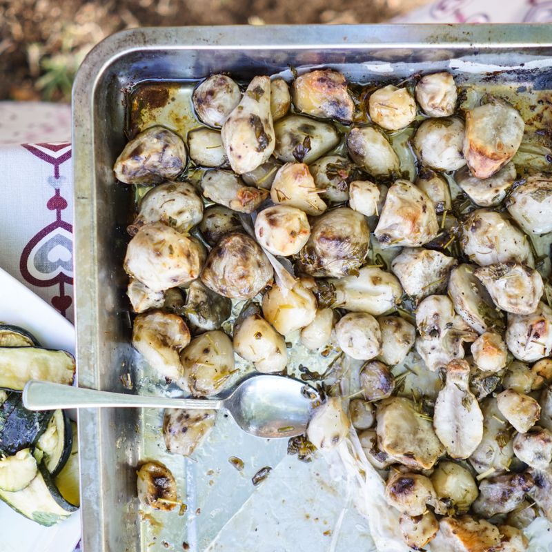 Roasted Christophine and Roasted Garlic Dip