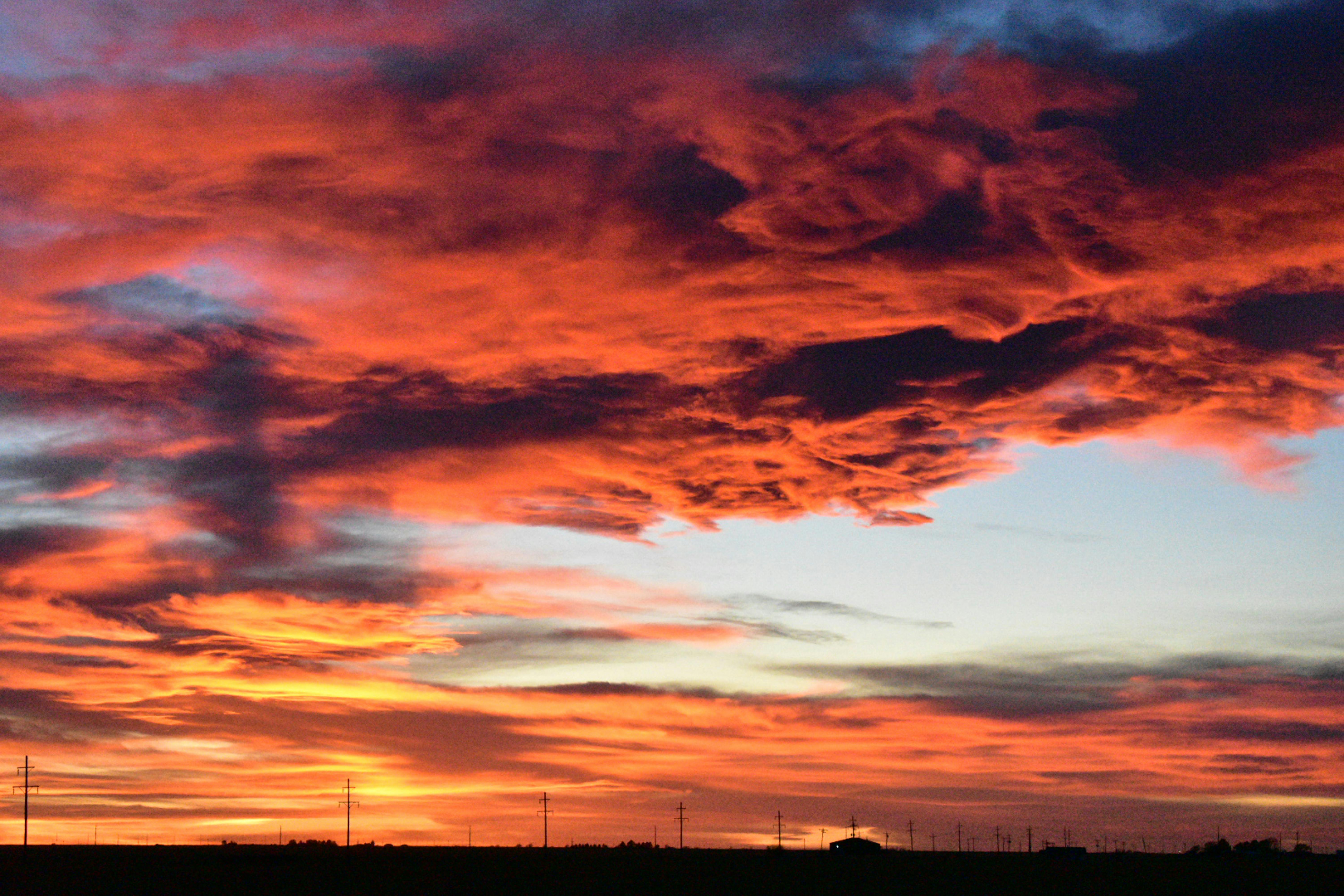 Free stock photo of beautiful clouds  cloudy sunset 