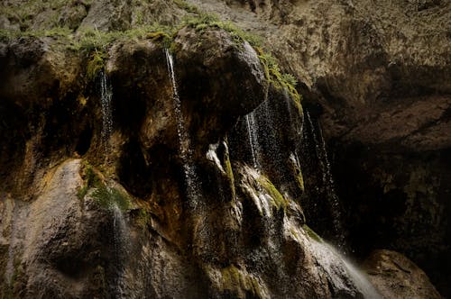 Low Angle View of a Waterfall 