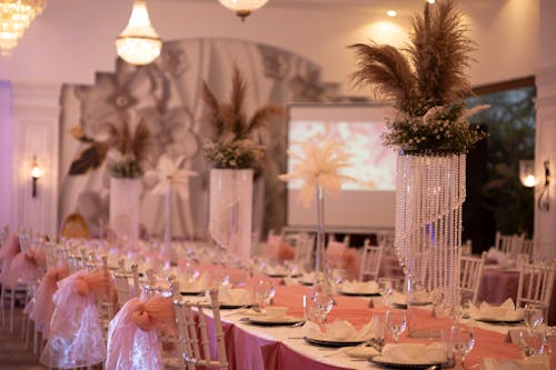 Cutlery and Tableware on Elegant Table Setting in Restaurant