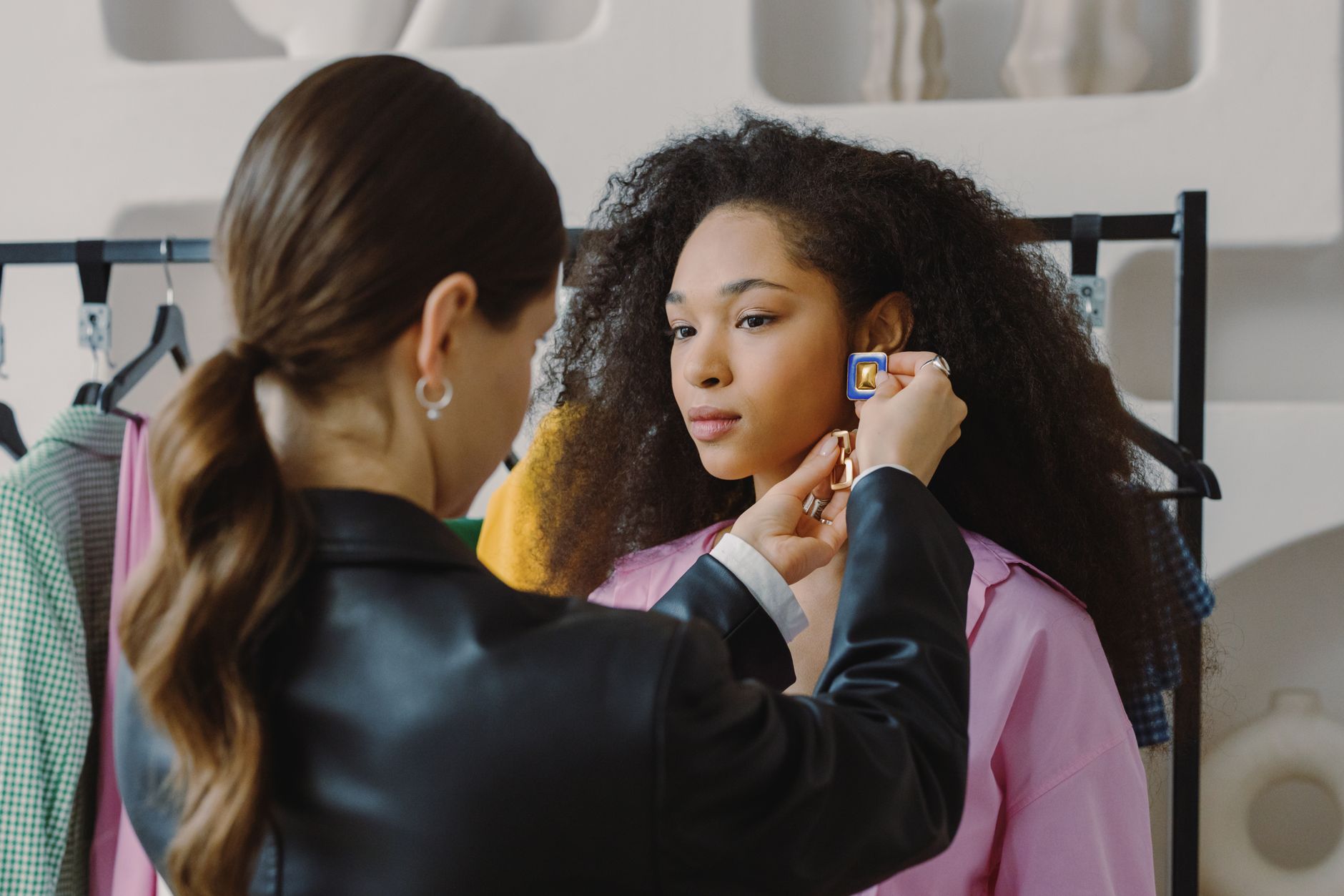 Bespoke luxury accessories arranged for a private style consultation