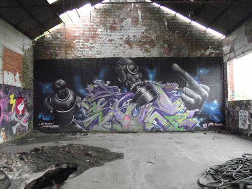 Free stock photo of abandoned building, graffiti, graffiti art Stock Photo