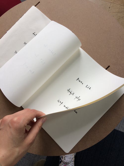 Close-up of a Person Turning Pages of a Book 