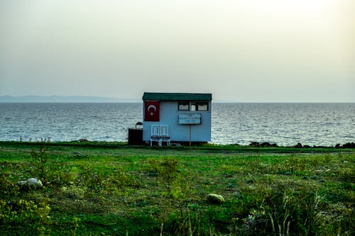 Booth on Sea Coastline