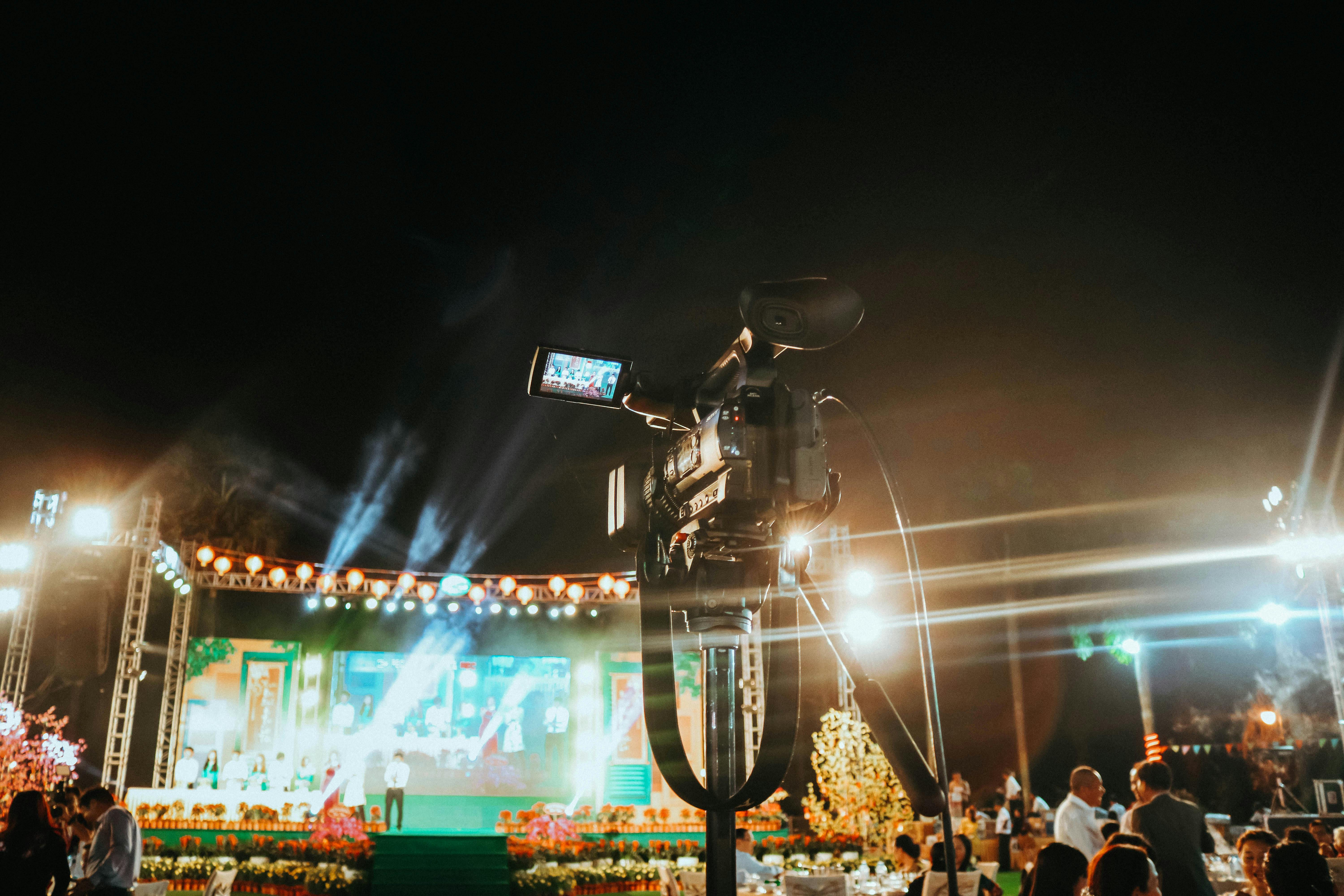 Free stock photo of camera, night view, video camera