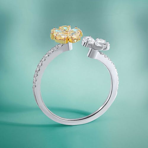 Foto d'estoc gratuïta de anell, diamant, floral